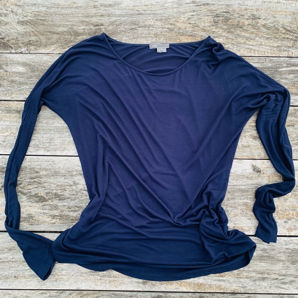 Vince. Liquid Skinny Long Sleeves Shift Oversized Body Top